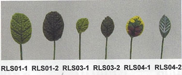 Dollhouse Miniature S/12 - Rose Leaf Stems